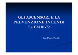 Antincendio &ndash; EN 81