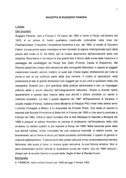 Scheda critica a cura della Galleria Giorgio Baratti Antiquario