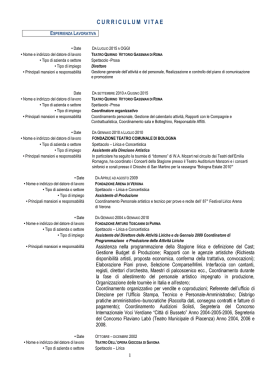 curriculum vitae