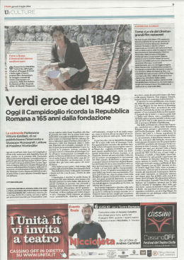 L`Unit&agrave; - Comitato Gianicolo