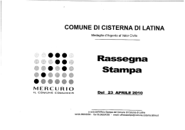 Stampa - Comune di Cisterna di Latina