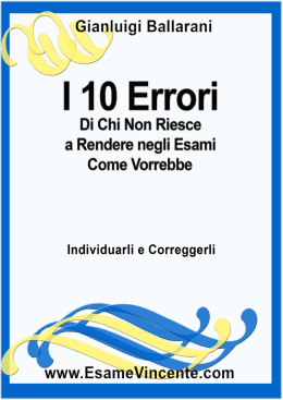 Gianluigi Ballarani – I 10 Errori