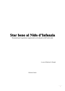 Star bene al nido d`infanzia