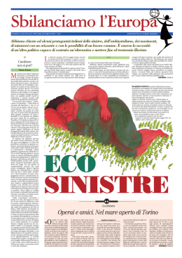 Sbilanciamo l`Europa