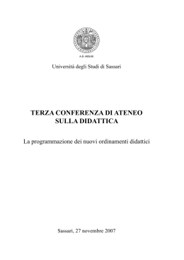 Libro Sassari.indb - Università degli Studi di Sassari