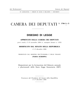 Legge Finanziaria 2007