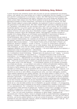 La seconda scuola viennese: Sch&ouml;nberg, Berg