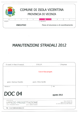 4. piano sicurezza coordinamento