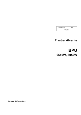 Manutenzione - Wacker Neuson