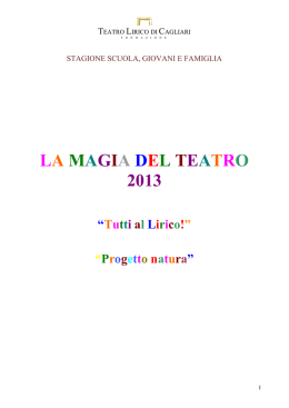 La corona di Re Diesis - Teatro Lirico di Cagliari