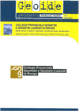Geoide - Collegio Geometri e Geometri Laureati della Provincia di