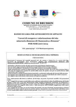 Dichiarazione II - Comune di Brusson