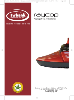 RAYCOP MANUALMULTI.QXD