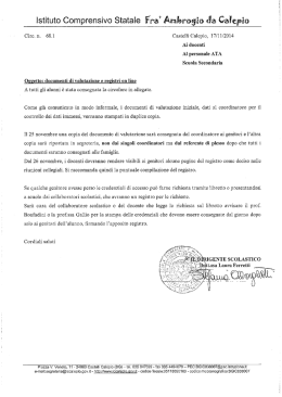 Documenti di valutazione e registri online