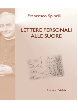 Leggi Lettere Personali - Suore Adoratrici del SS. Sacramento
