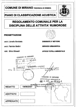 Regolamento Attività Rumorose