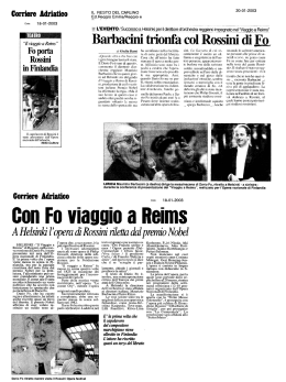Corriere Adriatico - Archivio Franca Rame Dario Fo