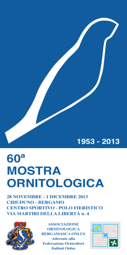 60ª MOSTRA ORNITOLOGICA