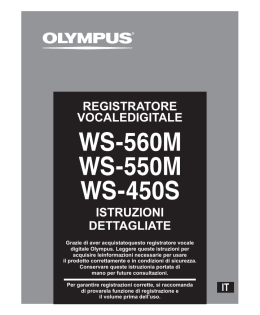 Manuale d`istruzioni