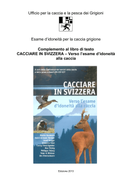 Complemento al libro di testo "cacciare in Svizzera"
