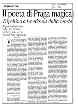Il poeta di Praga magica - Casa editrice Le Lettere