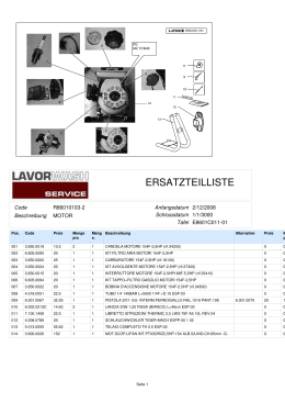 ersatzteilliste - Ersatzteil