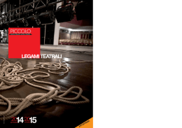legami teatrali - Piccolo Teatro