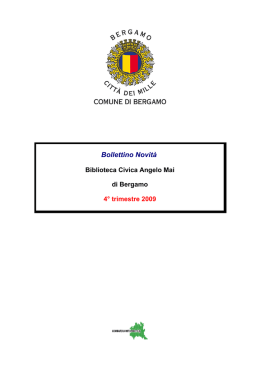 4` trimestre 2009 - Biblioteche Regione Lombardia