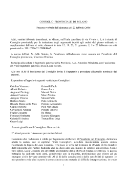 23 febbraio 2006 - Città metropolitana di Milano