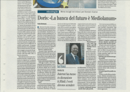Dolis: «La banca del futuro èMediolanum»