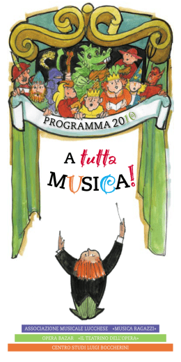 Programma A TUTTA MUSICA! - Centro Studi Luigi Boccherini