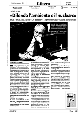 L`articolo di Libero del 27/12/2011