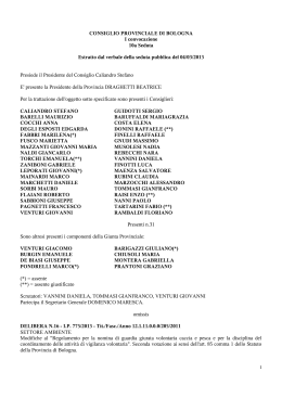 Delibera di Consiglio n. 16/2013