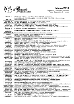 Marzo 2010 - Parrocchia S.Francesco