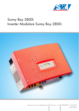 Sunny Boy 2800i Inverter Modulare Sunny Boy 2800i
