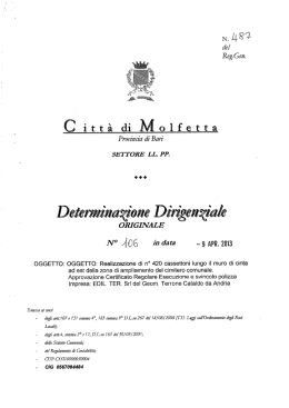 Scarica Allegato - Comune di Molfetta