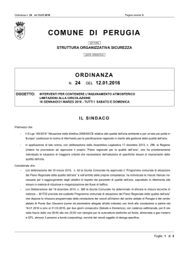 ordinanza - Comune di Perugia