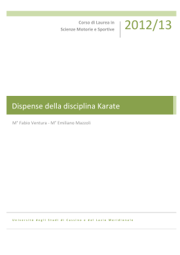 Dispense della disciplina Karate - AM