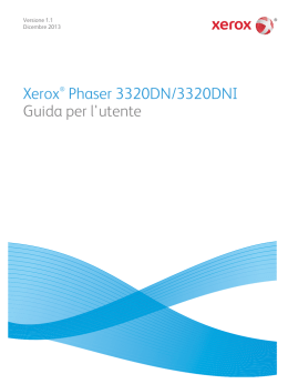 Xerox&reg; Phaser 3320DN/3320DNI Guida per l`utente