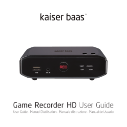 Game Recorder HD User Guide