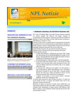 NPL Notizie - Nati Per Leggere