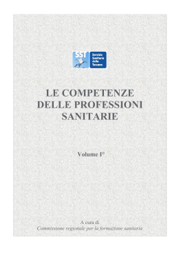 le competenze delle professioni sanitarie
