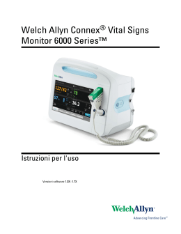Istruzioni per l`uso, Connex&reg; Vital Signs Monitor 6000