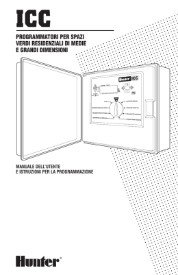 INT-323 ICC Programmatori Manuale dell`utente e istruzioni per la