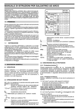 Manuale di istruzioni in italiano