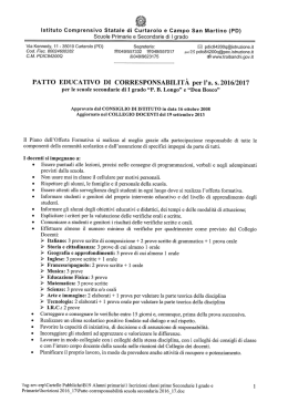 Patto Educativo di Corresponsabilità