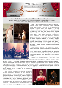 L`Informatore Musicale – Maggio 2013