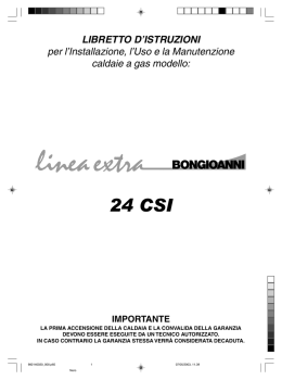 Linea Extra 24 CSI - Bongioanni Caldaie