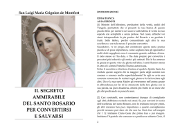Il Segreto ammirabile del Santo Rosario
