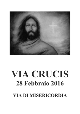 Scarica qui il libretto con le letture e il percorso della Via Crucis